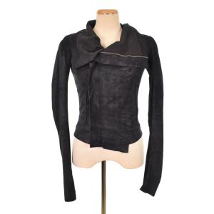 変形 ライダースジャケット ラムレザー 38 ブラック RP4713