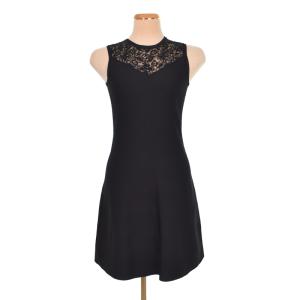 16AW レース切替 ドレス ワンピース XS ブラック RW162W