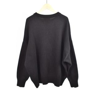 AMI Alexandre Mattiussi ニット セーター ロゴ M ブラック A20HK009.006