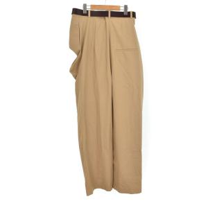 LOEWE Draped trousers in cotton パンツ 42 ベージュ