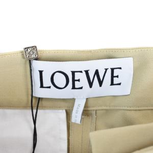 LOEWE Draped trousers in cotton パンツ 42 ベージュ