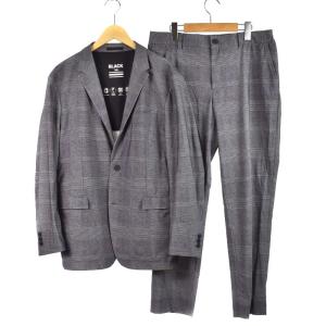ストレッチ2Bテーラードジャケット スラックス スーツ セットアップ チェック LL グレー 51E40-340-04