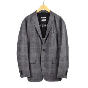 BLACK LABEL CRESTBRIDGE ストレッチ2Bテーラードジャケット スラックス スーツ セットアップ チェック LL グレー 51E40-340-04
