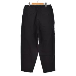 COMOLI 25SS コットンダックス テーパードパンツ 3 ブラック B01-03007