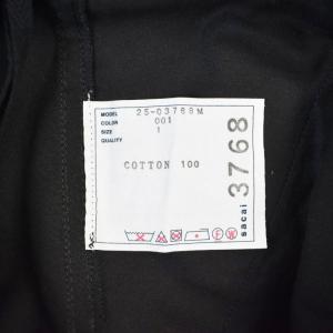 sacai 25AW Cotton Chino Pants 1 ブラック 25-03768M