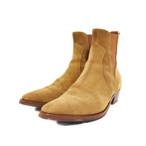 スエード サイドゴア チェルシーブーツ 41 ブラウン