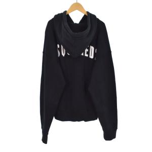 DSQUARED2 19AW パーカー フーディー プリント M 黒 ブラック S74GU0336
