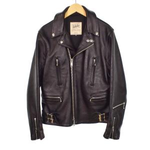 Leather Wear ステアハイド ダブルライダースジャケット 36 ブラック