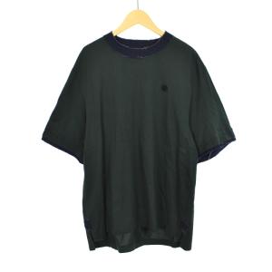 22SS Tシャツ カットソー 半袖 Sロゴ ジップ 2 緑 グリーン 22-02739M