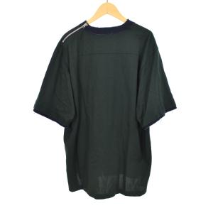 sacai 22SS Tシャツ カットソー 半袖 Sロゴ ジップ 2 緑 グリーン 22-02739M
