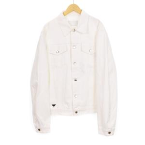 23SS コットン デニムジャケット XXXL ホワイト GEB237