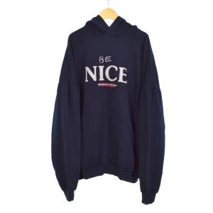 23AW BE NICE Hoodie ダメージ加工 2 ネイビー