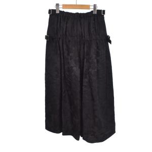 noir kei ninomiya AD2018 ワイドパンツ 花柄 S ブラック 3C-P009