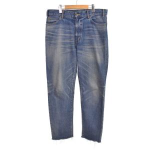 カットオフ デニムパンツ ウォッシュ加工 33 インディゴ N306 930F 07UW