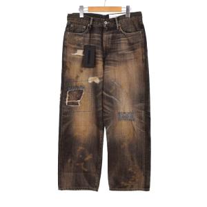 25SS SAVAGE DENIM DP WIDE PANTS S ブラック