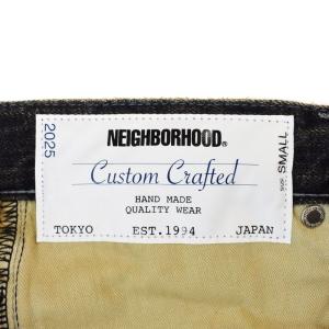 NEIGHBORHOOD 25SS SAVAGE DENIM DP WIDE PANTS S ブラック