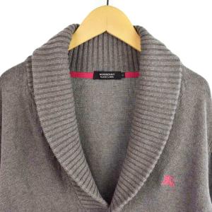 BURBERRY BLACK LABEL カーディガン ニット 長袖 3 グレー D1N03-502-29