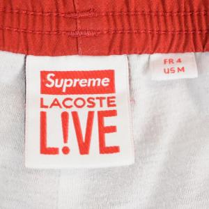 Supreme LACOSTE トラックパンツ M レッド