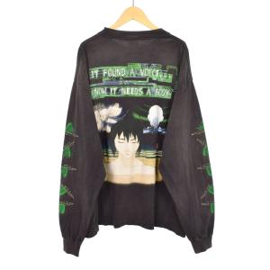 SAINTMICHAEL 24AW GS_LS TEE 攻殻機動隊 ロングスリーブ Tシャツ ダメージ加工