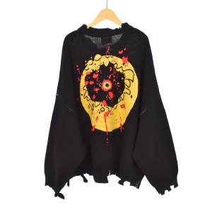 SAINTMICHAEL 24AW CP_CREW KNT SMILE