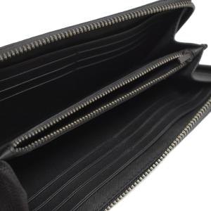 COACH 長財布 エンボスロゴ ラウンドファスナー 黒 ブラック