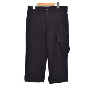 14AW ウール カーゴパンツ スラックス 46 黒 ブラック S50KA0288 AA