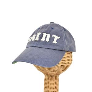 25SS SAINT 6PANEL CAP 6パネル キャップ 帽子 OS 青 ブルー SM-HR8-0000-080