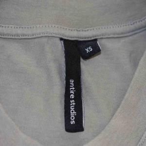 entire studio DART TEET Tシャツ カットソー 半袖 XS カーキ ES2252