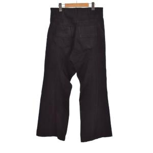 JULIUS 23FW TROUSERS FOR MALE デニム バギーパンツ 1 ブラック 837PAM7