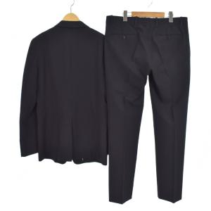 Theory シングルスーツ セットアップ テーラードジャケット パンツ スラックス ピンストライプ 40 34 黒