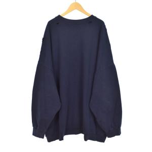 RAF SIMONS 22SS Destroyed crewneck sweater Sreapers
