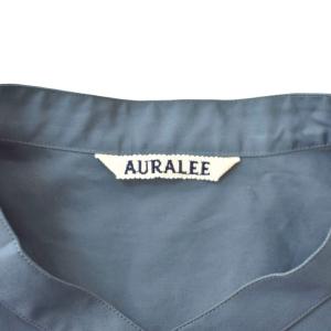 AURALEE 24AW HIGH COUNT FINX OX STAND COLLAR SHIRT 5