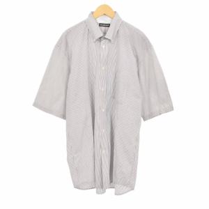 19SS バックロゴプリント ボタンダウン シャツ 38 ホワイト 556913