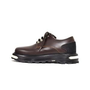 JIL SANDER メタルアイレット レザー ダービーシューズ 41 ブラウン