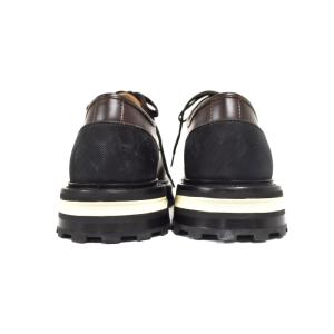 JIL SANDER メタルアイレット レザー ダービーシューズ 41 ブラウン