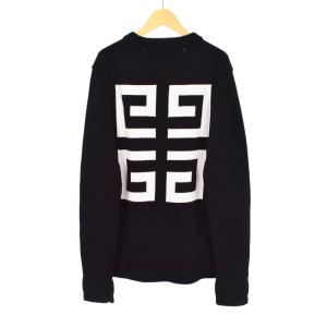 GIVENCHY 22SS Logo Embroidered Cotton Knit Sweater