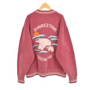 DAIRIKU 24AW Needle Punch Rversible Ska Knit  L ピンク