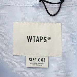 WTAPS 23SS POLY HERRINGBONE シャツ 3 ブルー 231GWDT-SHM04