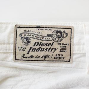 DIESEL ジーンズ デニム パンツ スタッズ 16Y 白 ホワイト
