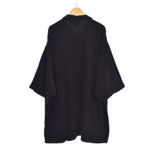 COMOLI 25SS C/CA パイル半袖シャツ 3 ブラック B01-05025