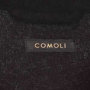 COMOLI 25SS C/CA パイル半袖シャツ 3 ブラック B01-05025