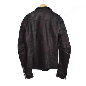 Rick Owens 16SS MOLLINO BIKER レザー ライダース ジャケット 46 ブラック
