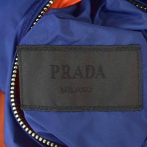 PRADA 19SS ナイロンジャケット リバーシブル 48 ブルー オレンジ SGH057