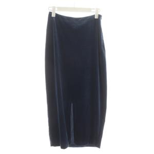 Ameri VINTAGE SLIT VELOR I LINE SKIRT タイトスカート ロング スリット Iライン ベロア S