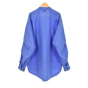 DAIWA PIER39 TECH BAND COLLAR SHIRTS テック バンドカラーシャツ 長袖 L 青 ブルー BE-91022W