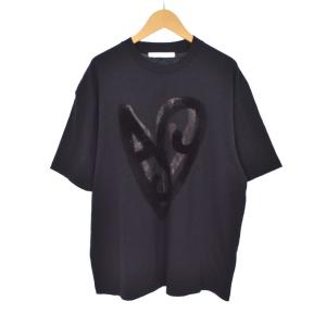 Printed Heart Tシャツ XS ブラック FN-UX-TSHI000140