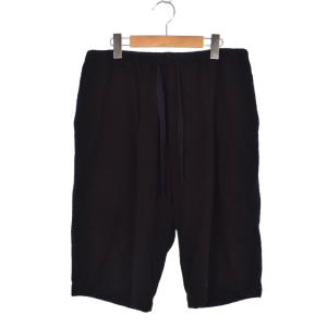 23SS シルクパイルショーツ 2 ブラック X01-03017