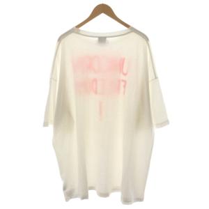 VETEMENT Tシャツ カットソー 半袖 ロゴ M ピンク 白 ホワイト /AN27 AA