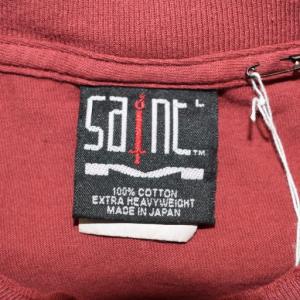 SAINTMICHAEL 25SS Tシャツ ヴィンテージ 加工 L レッド SM-HR8-0000-030