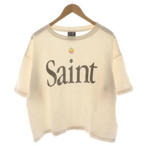 HEART SAINT Tシャツ カットソー 半袖 ロゴ XL ベージュ SM-A23-0000-005